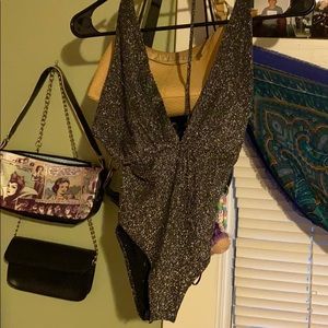 Crossed back bodysuit